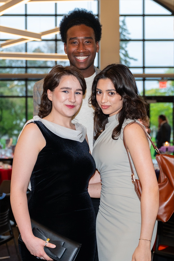 students at gala event